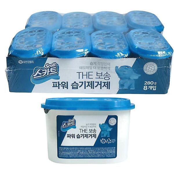  유한킴벌리 더보송 습기제거 파워 제습제 8개