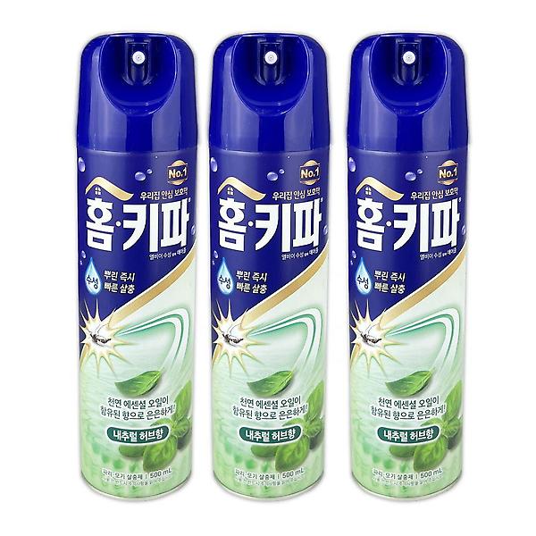  홈키파 엘비이 수성알파 에어졸 500ml 3P -O