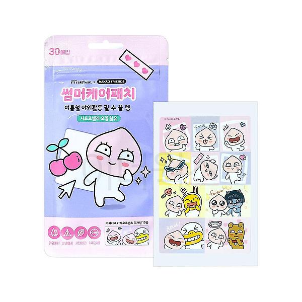  카카오프렌즈 썸머케어패치 (어피치) 30pcs 시트로넬