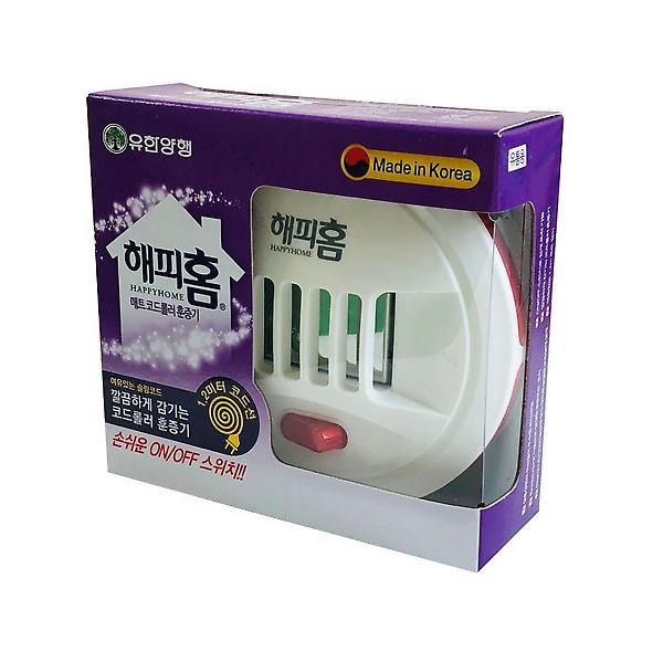  해피홈 가정용 전자모기향 코드롤러 매트 모기 훈증기