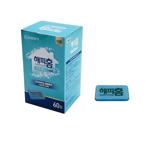  해피홈 15시간지속 모기훈증기 파워 매트 리필 60매입