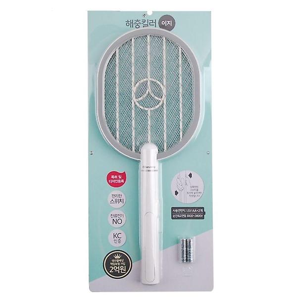  쿨샵 건전지교체형 전기모기채 고전압 3중안전보호망