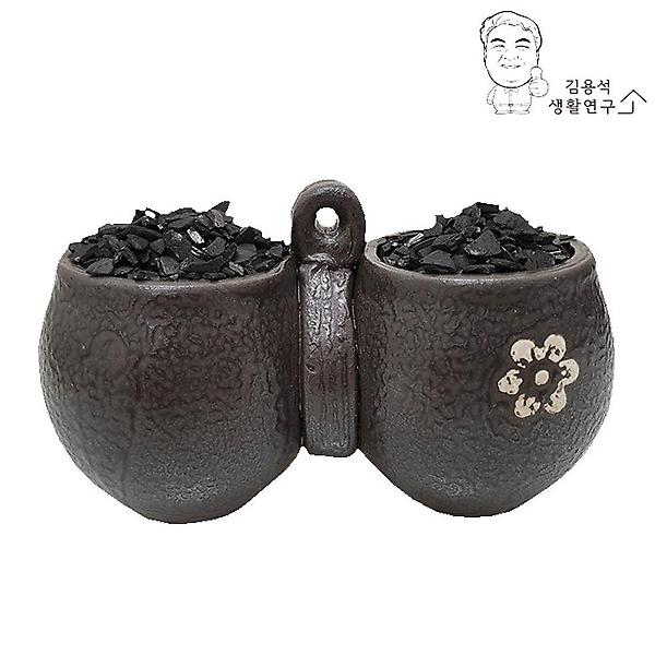  활성탄전용도자기그릇W-4/야자숯/공기청정/새집증후근