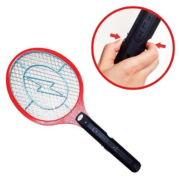  투버튼 전기 모기채 건전지형 파리채 벌레 해충제거