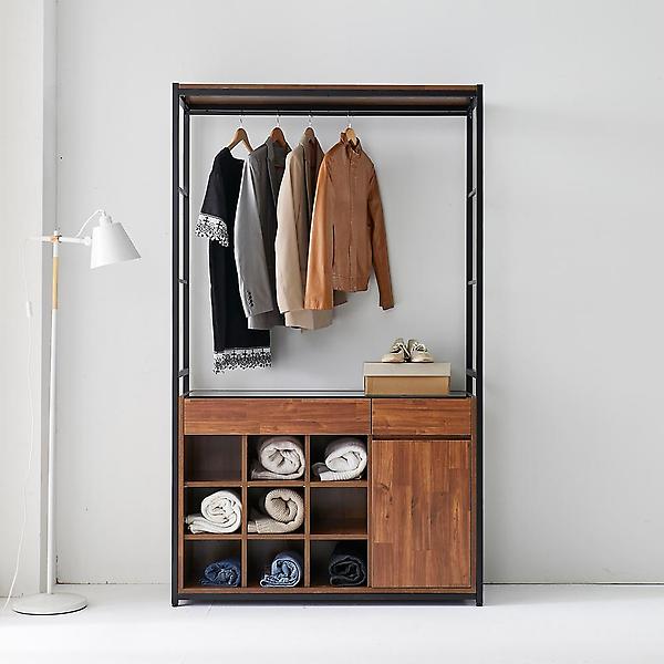  아이앤 제니아 1200 시스템 드레스룸 오픈 수납 행거 SY