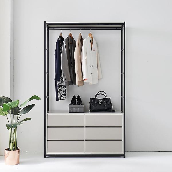  아이앤 제니아 1200 시스템 드레스룸 6서랍 행거 SY