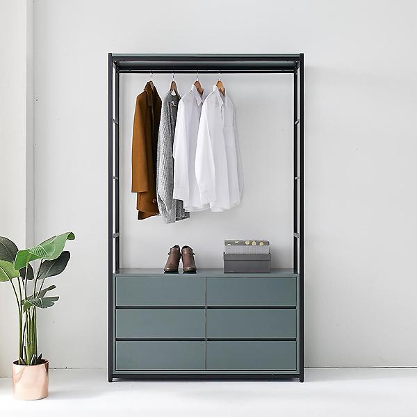  아이앤 제니아 1200 시스템 드레스룸 6서랍 행거 SY