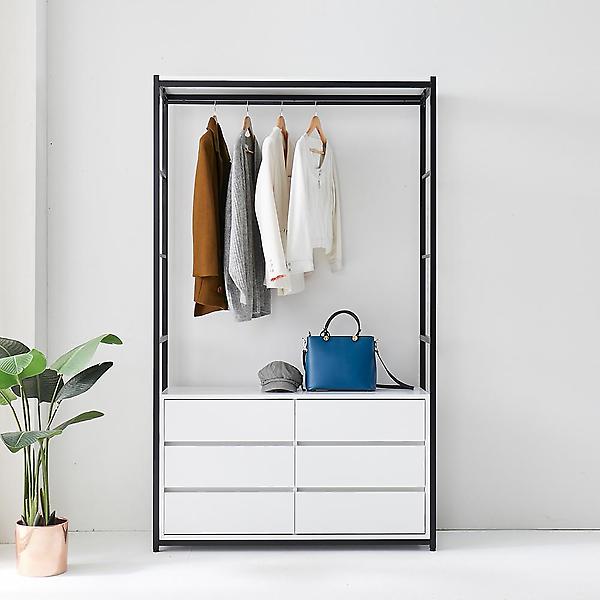  아이앤 제니아 1200 시스템 드레스룸 6서랍 행거 SY