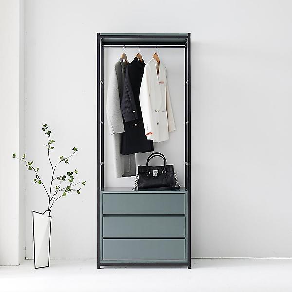  아이앤 제니아 800 시스템 드레스룸 3단 서랍 행거 SY