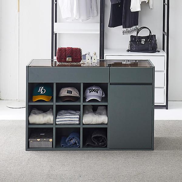  아이앤 제니아 1200 시스템 드레스룸 아일랜드 오픈 서랍장 SY