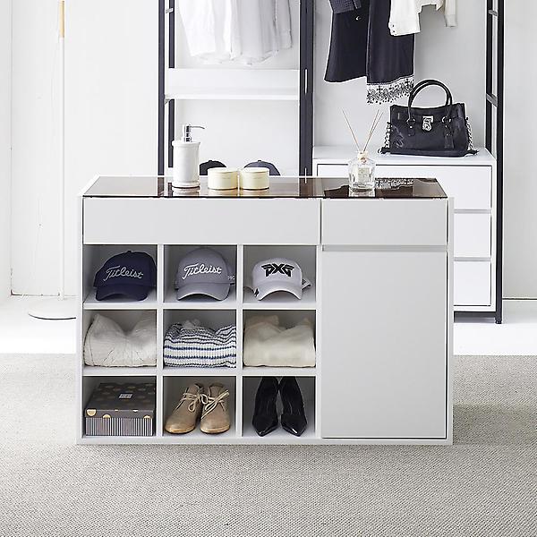  아이앤 제니아 1200 시스템 드레스룸 아일랜드 오픈 서랍장 SY