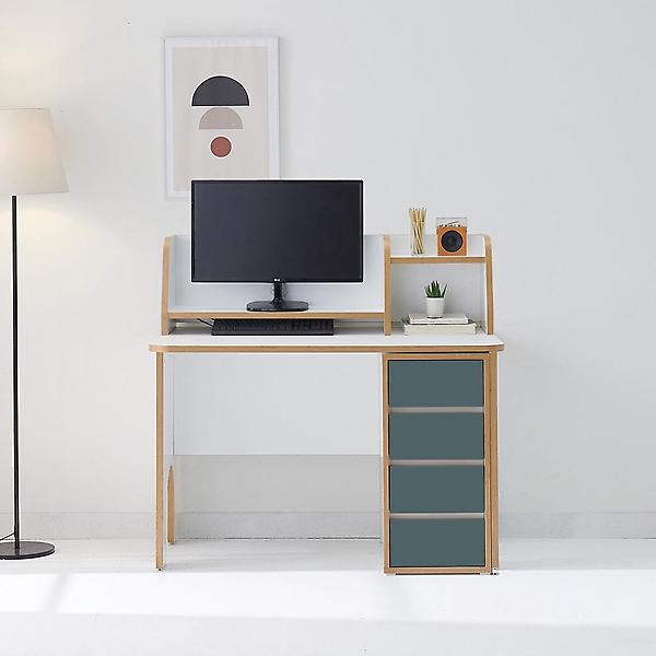  아이앤 엘로인 4단서랍 1200 책상 모니터받침대 세트 SY