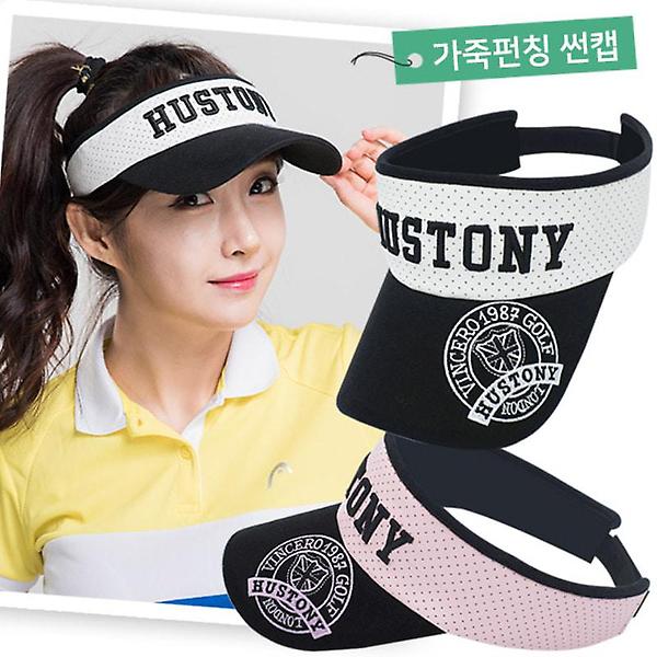  휴스토니 가죽펀칭 썬캡 골프모자 JA18WSCP33