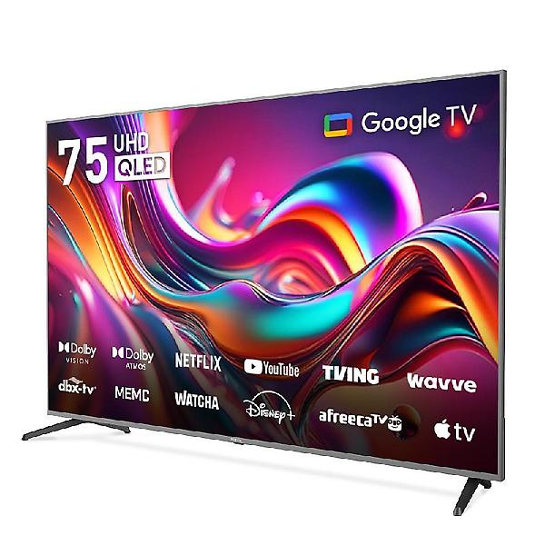  프리즘 CP75G3Q 191cm 구글3.0 스마트 4K QLED TV 패널 2년 무상보증