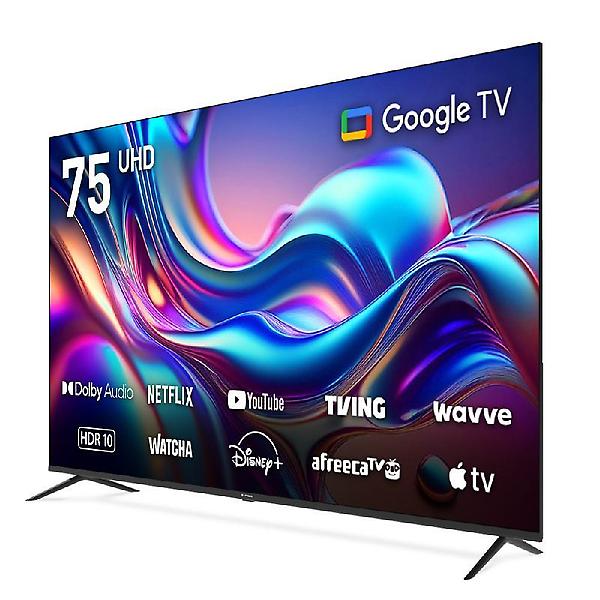  [무결점] 프리즘 바이런 HP75G3 191cm 구글3.0 스마트 4K UHD 베젤리스TV_기사설치포함