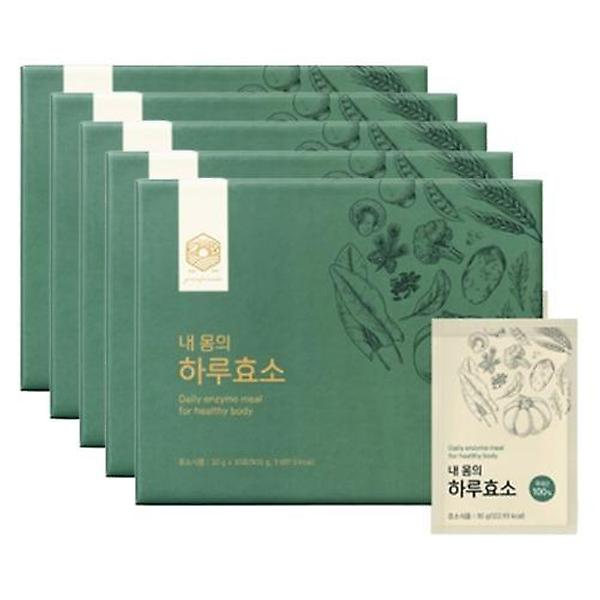  푸른친구들 내몸의 하루효소 5박스 (30g X 150포) - 곡물 발효 저칼로리 영양식