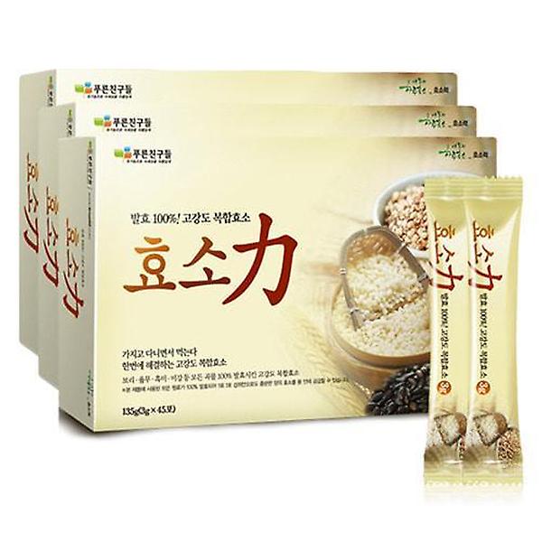 푸른친구들 효소력 3박스 (3g X 135포) - 곡물효소 발효식품 영양식