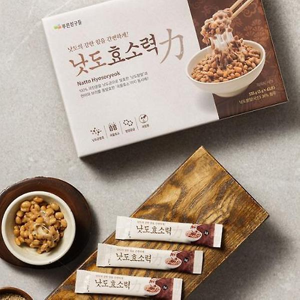  푸른친구들 낫도효소력 3g X 45포 곡물효소 발효식품 영양식