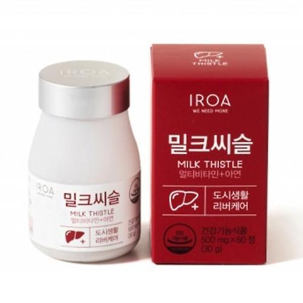  이로아 밀크씨슬 500mg x 60정 - 간건강 영양제