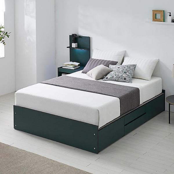  아이앤 레버티 무헤드 수납 침대 프레임 퀸 SY