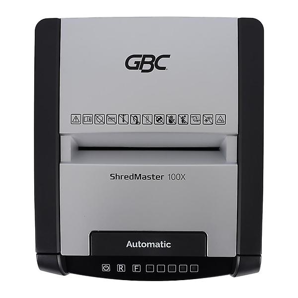  문서세단기 GBC ShredMaster 100X 자동급지 최대 100매 34L 사무실파쇄기 종이세절기 서류분쇄기