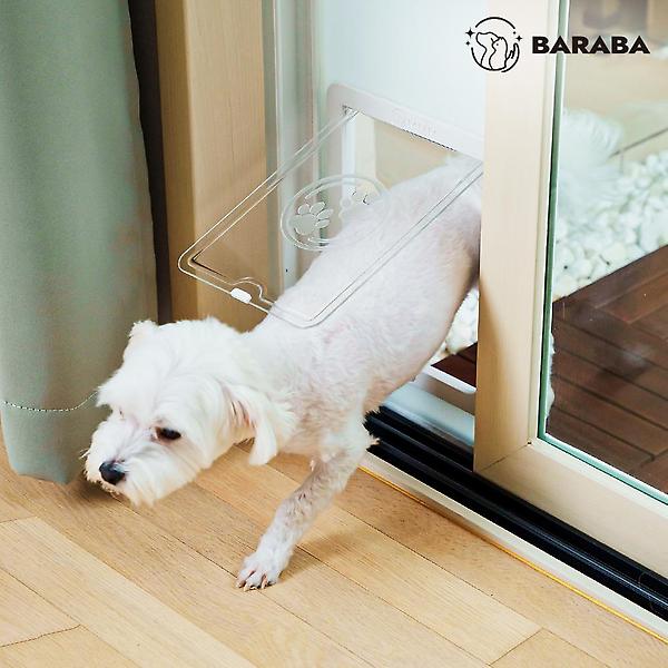  [바라바] 강아지 안전문 견문 애견 고양이 방묘문 베란다 펫도어