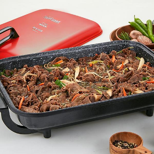  대원 가정용 대형 고기불판 팬 전기그릴 와이드 그릴팬 명절 전부치기 요리