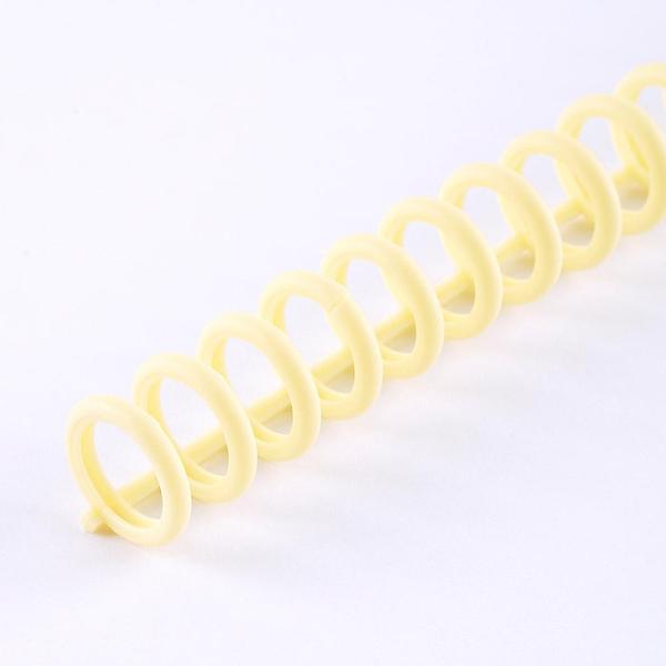 루즈링 12mm 옐로우 10개입 30공 루즈리프 바인더링 셀프제본
