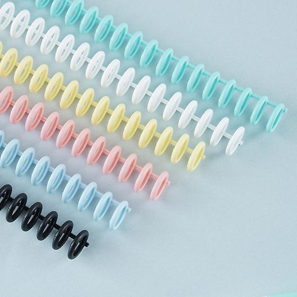  루즈링 12mm 블랙 10개입 30공 루즈리프 바인더링 셀프제본