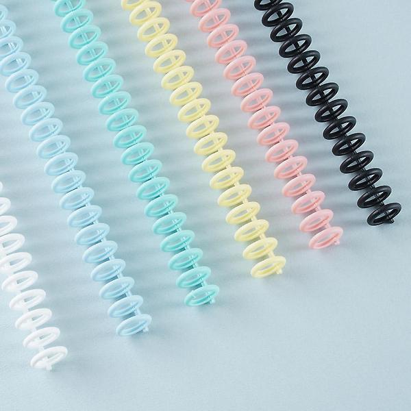  루즈링 12mm 블랙 10개입 30공 루즈리프 바인더링 셀프제본