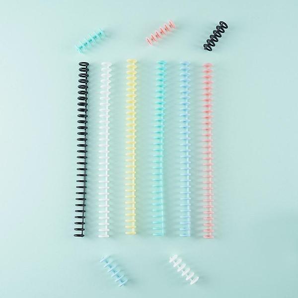  루즈링 12mm 블랙 10개입 30공 루즈리프 바인더링 셀프제본