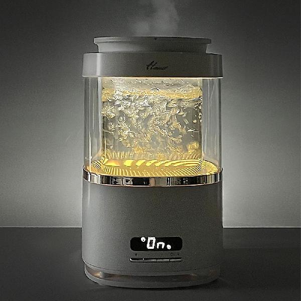  한일 이지필 글라스 가열식 가습기 HGSP-3500R 상부급수 물멍 대용량 3.5L 무드등