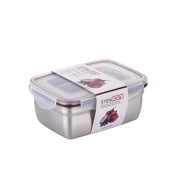  스텐락 국산 스텐밀폐용기 클래식 직사각 6-1호 1000ml