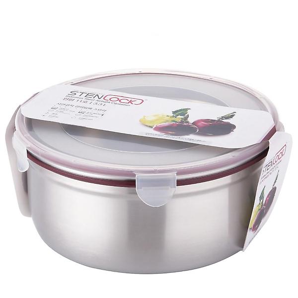  스텐락 국산 스텐밀폐용기 클래식 원형 11호 3300ml