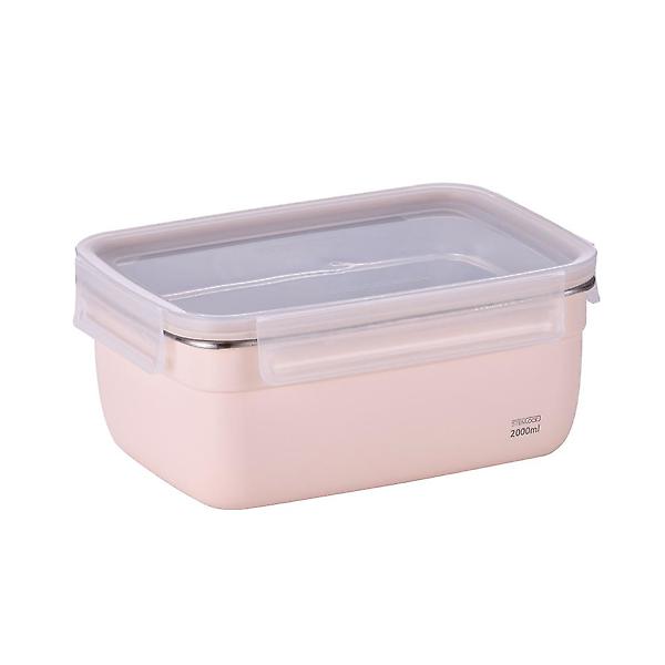  스텐락 국산 스텐밀폐용기 아르떼 블라썸 직사각 6-2호 2000ml