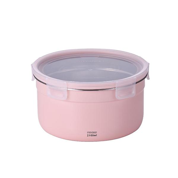  스텐락 국산 스텐밀폐용기 아르떼 블라썸 원형 9호 2100ml