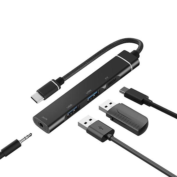  스마텍 4in1 C타입 맥북 노트북 아이패드 멀티 허브 포트 ST-UH200