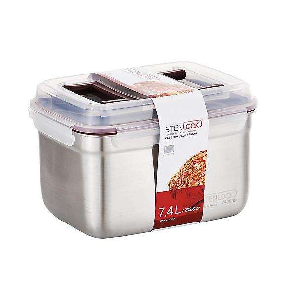  스텐락 국산 스텐밀폐용기 스텐김치통 큐브 핸디 3호 7.4L