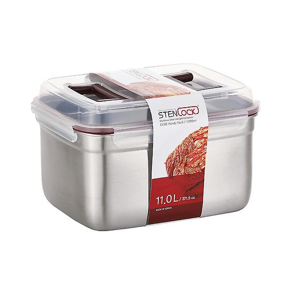  스텐락 국산 스텐밀폐용기 스텐김치통 큐브 핸디 6호 11L