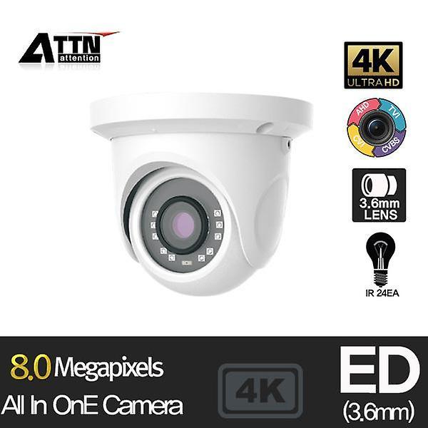  [ ED ] 올인원 [4K/8mp] 적외선 돔 카메라 3.6mm IR 10pcs