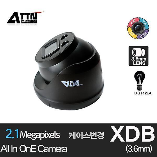  [ XDB ] 올인원 [200만화소] 적외선 돔 카메라 3.6mm 블랙 Array IR 2pcs