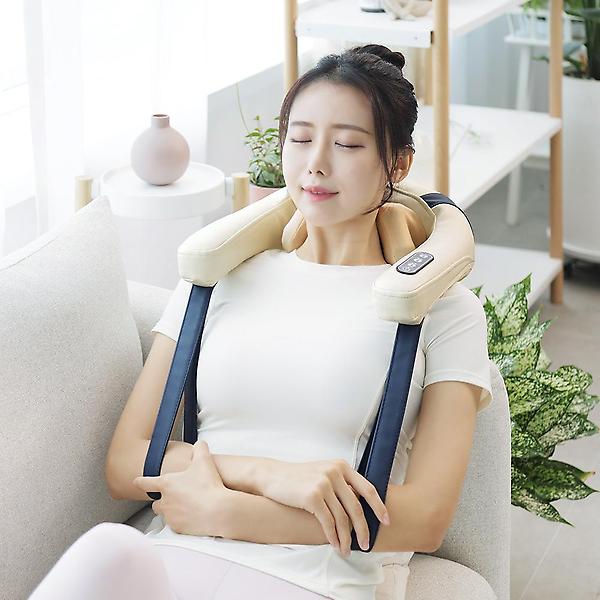  포유넥 무선 온열 목 어깨 승모근 마사지기 MVP-705