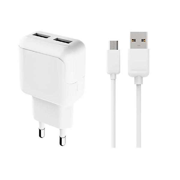  랏앤스카이 2.4A 듀얼 USB 고속 충전기 5핀 케이블 세트 HC-05