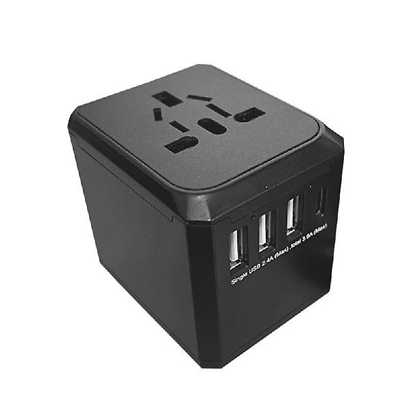  포램 4포트 USB PD 해외 여행 어댑터 돼지코 콘센트 변환기 변압기 110V 220V