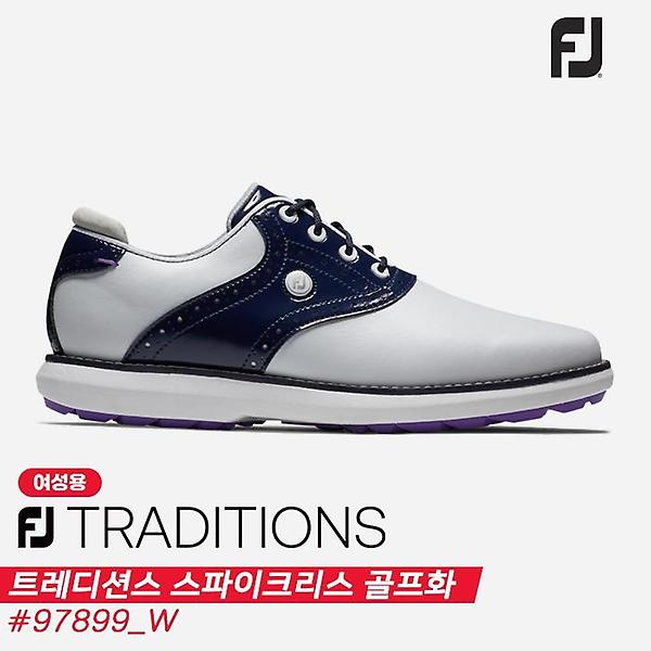  풋조이 2024  FJ 트레디션스(FJ TRADITIONS) 스파이크리스 골프화[97899/W][여성용]