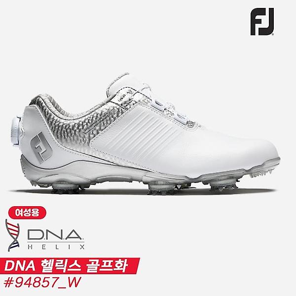  풋조이 2024  디엔에이 헬릭스(DNA HELIX) 보아 골프화[94857/W/화이트+실버+실버][여성용]