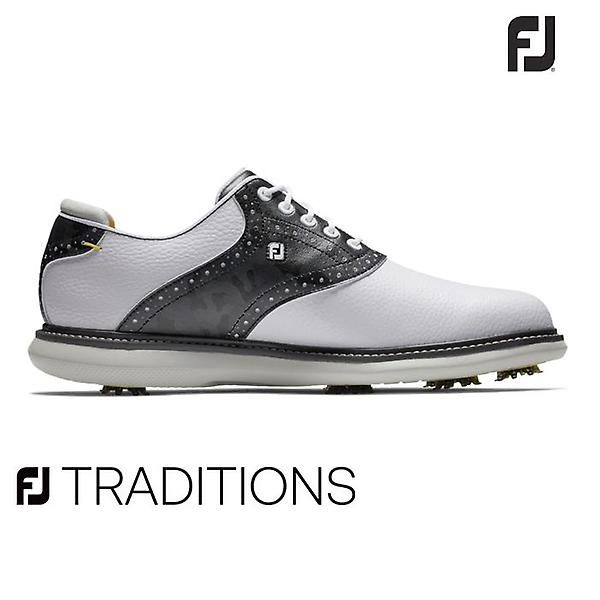  풋조이 2024  FJ 트레디션스(FJ TRADITIONS) 골프화[57928/XW/화이트+블랙+그레이][남성용]