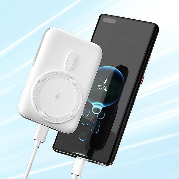  베로맥 5000mAh 맥세이프 지원 유/무선 보조배터리 일체형 급속 충전 PB-03