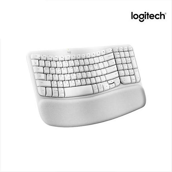 로지텍코리아 로지텍 WAVE KEYS 무선 인체공학 키보드 화이트