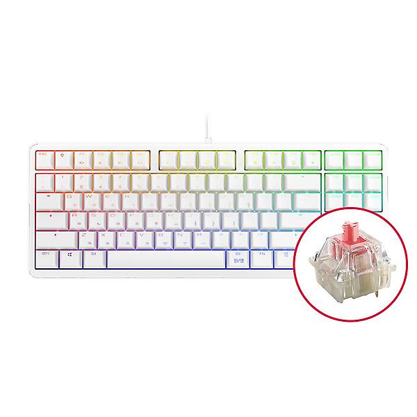  체리 G80-3000S TKL RGB 기계식키보드 화이트 저소음적축